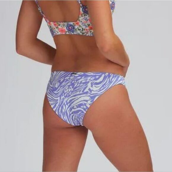 Maaji Iris Wild Daydream Reversible Bralette & Thin Side Bikini Bottom Sz Small - Picture 15 of 16